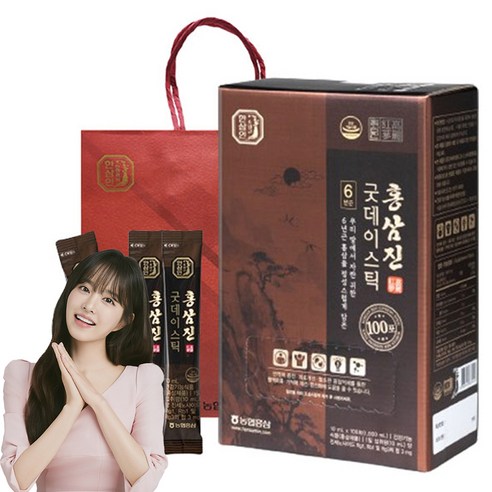 한삼인 홍삼진 굿데이스틱 30p, 300ml, 2개